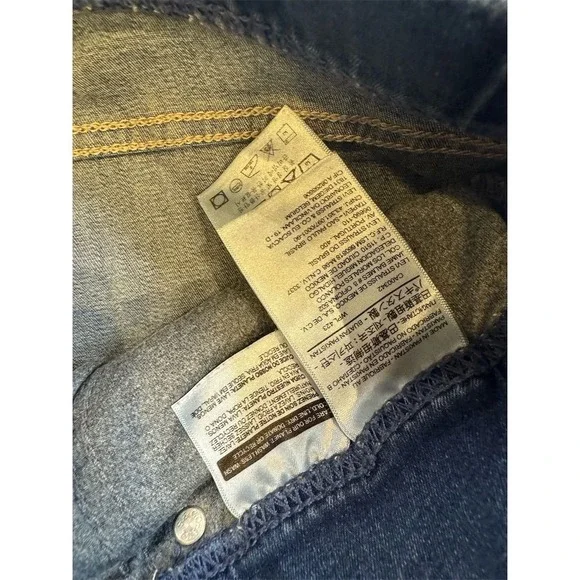 Levi's Women's Skinny Jeans M Dark Blue Denim‎ Pull-On Stretch - Picture 4 of 6